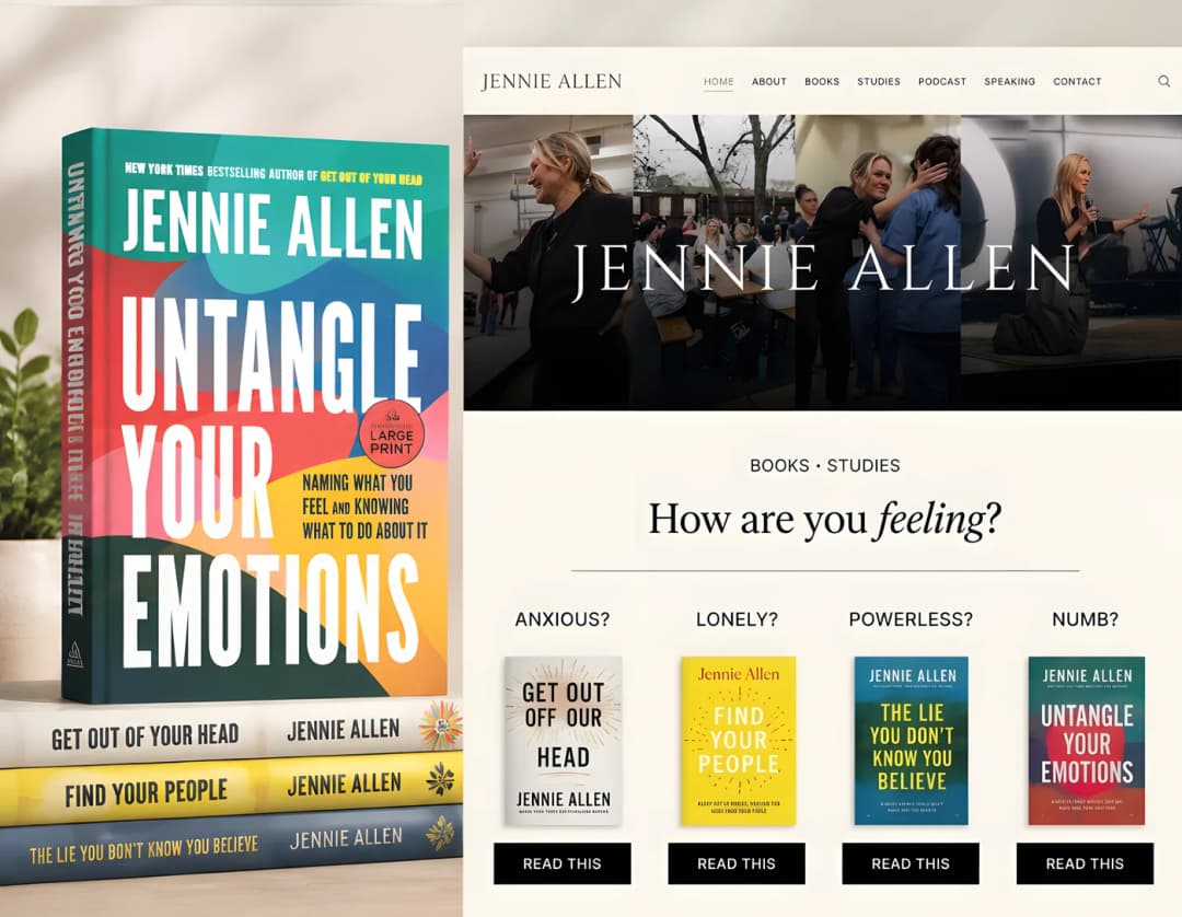 Untangle Your Emotions by Jennie Allen, beside their author website