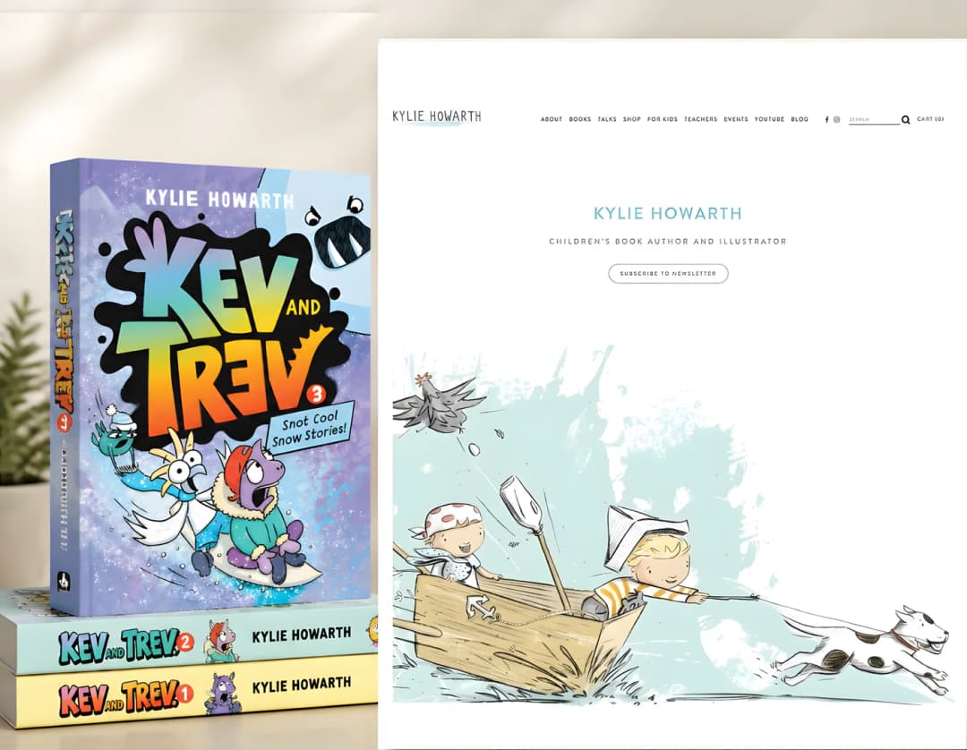 Dragon Beach by Kylie Howarth, beside their author website