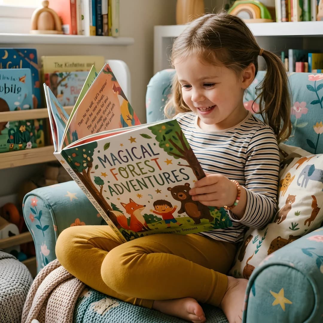 An illustrated spread from a children's picture book